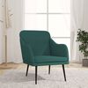 vidaXL Fauteuil Vert fonc&eacute; 63x76x80 cm Tissu