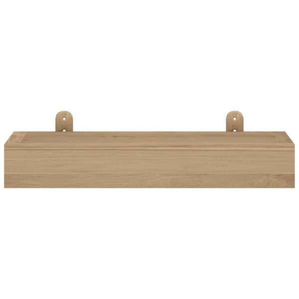 vidaXL &Eacute;tag&egrave;res murales 2 pcs 40x15x4 cm bois de teck massif