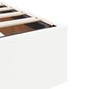 VidaXL Cadre de lit ottoman avec matelas blanc 100x200 cm similicuir