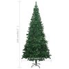 vidaXL Arbre de Noël artificiel pré-éclairé et boules L 240 cm vert