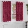 vidaXL Rideaux en velours 2 pcs Bordeaux 175 x 140 cm Velours