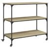 vidaXL Chariot de cuisine ch&ecirc;ne sonoma 102x50x95 cm bois d'ing&eacute;nierie