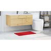 vidaXL Tapis de bain antid&eacute;rapant Rouge 50 x 80 cm PP