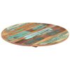 vidaXL Dessus de table rond 50 cm 15-16 mm Bois de r&eacute;cup&eacute;ration