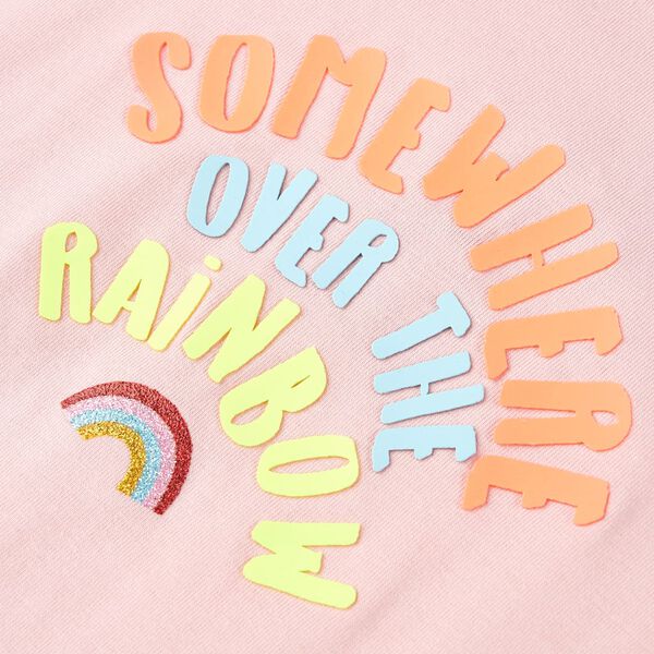 T-shirt pour enfants rose clair 128