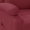 vidaXL Fauteuil inclinable Rouge bordeaux Similicuir