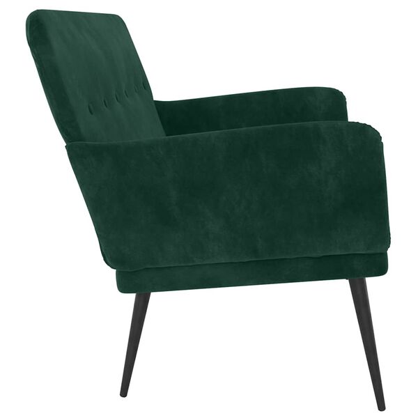 vidaXL Banc Vert fonc&eacute; 108x79x79 cm Velours