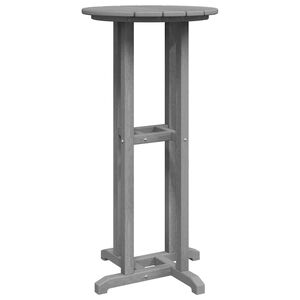 vidaXL Table de bar Gris clair 55 x 55 x 107 cm Poly&eacute;thyl&egrave;ne