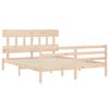 vidaXL Cadre de lit sans matelas 160x200 cm bois massif