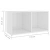 vidaXL Ensemble de meubles TV 5 pcs Blanc brillant Bois d'ing&eacute;nierie