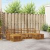 vidaXL Ensembles de canap&eacute;s 6 pcs Naturel Bois d'Acacia Massif