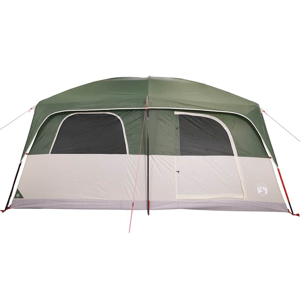 vidaXL Tente de cabine familiale 10 personnes vert imperméable