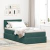 vidaXL Lit de Rangement avec matelas Vert fonc&eacute; 90 x 190 cm Velours