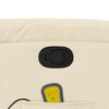 vidaXL Fauteuil de massage inclinable Cr&egrave;me Tissu