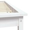 vidaXL Cadre de lit sans matelas blanc 200x200 cm bois massif