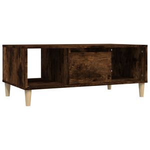 vidaXL Table basse Ch&ecirc;ne fum&eacute; 90x50x36,5 cm Bois d'ing&eacute;nierie
