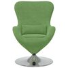 vidaXL Fauteuil &oelig;uf Vert clair Velours