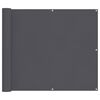 vidaXL &Eacute;cran de balcon anthracite 90x800 cm 100% polyester oxford