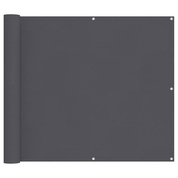 vidaXL &Eacute;cran de balcon anthracite 90x800 cm 100% polyester oxford