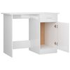 vidaXL Bureau Blanc brillant 100x50x76 cm Bois d&rsquo;ing&eacute;nierie