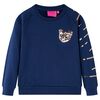 Sweatshirt pour enfants bleu marine 140