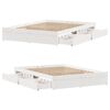 vidaXL Cadre de lit sans matelas blanc 160x200 cm bois de pin massif