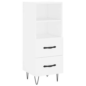 vidaXL Buffet blanc 34,5x34x90 cm bois d'ing&eacute;nierie