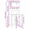 vidaXL Haut Armoire Ch&ecirc;ne artisanal 69,5 x 34 x 180 cm