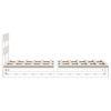 vidaXL Cadre de lit sans matelas blanc 100x200 cm bois de pin massif