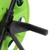 vidaXL Chariot enrouleur vert et jeu de raccords de tuyaux 1,27cm 30 m