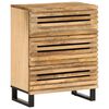 vidaXL Buffets 2 pcs 60x34x75 cm bois de manguier massif brut
