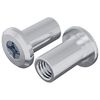vidaXL Ecrou de verrouillage 2 pcs Argent&eacute; M6 x 15 mm Acier