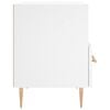 vidaXL Table de chevet blanc 40x35x47,5 cm bois d’ingénierie