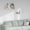 vidaXL &Eacute;tag&egrave;re Murale avec &eacute;tag&egrave;re 2 pcs Marbre blanc 80 x 9 x 3 cm