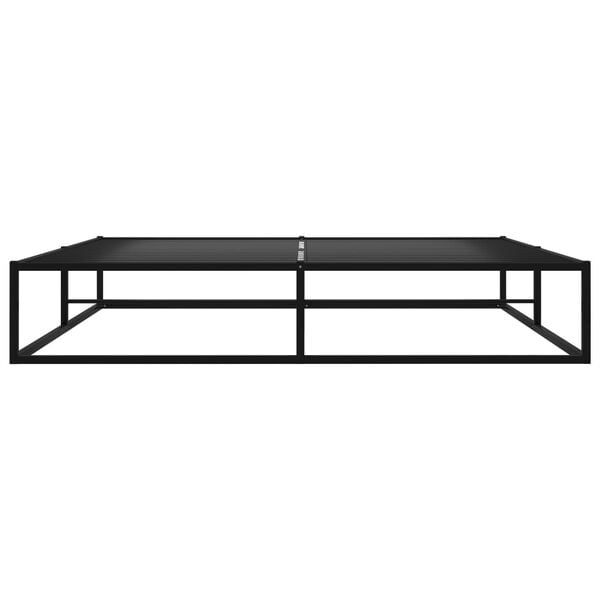 vidaXL Cadre de lit sans matelas noir métal 180x200 cm