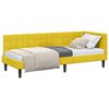 vidaXL Cadre de lit d'angle Jaune 80 x 200 cm Velours