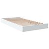 vidaXL Cadre de lit sans matelas blanc 100x200 cm bois d'ing&eacute;nierie