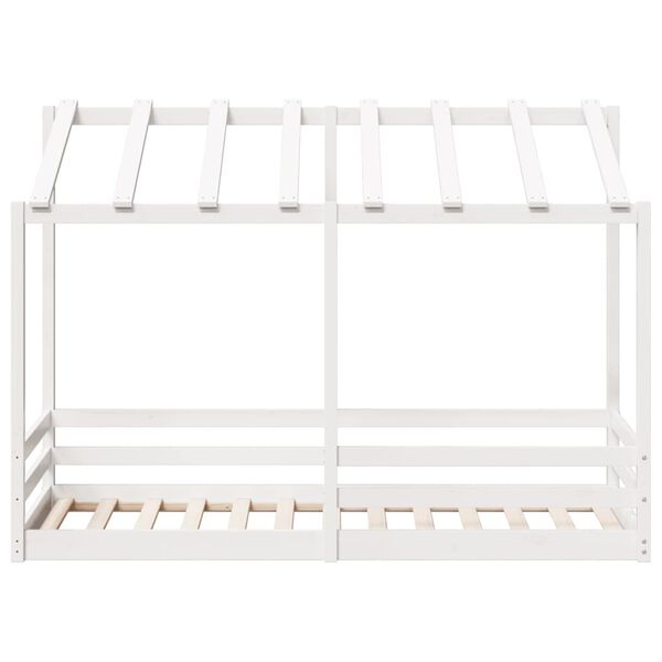 vidaXL Lit pour enfants sans matelas blanc 75x190 cm bois pin massif