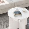 vidaXL Table basse Blanc 50 x 50 x 35 cm Bois massif en pin