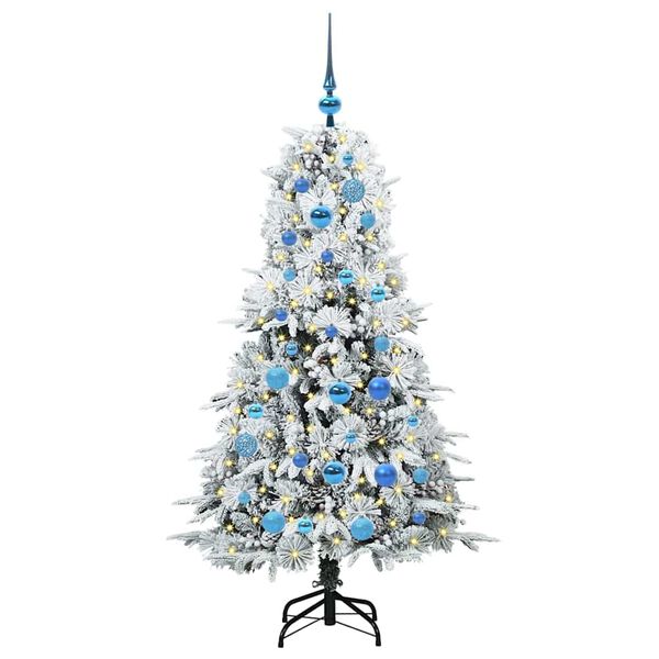 vidaXL Sapin de No&euml;l Artificiel &agrave; Branches Articul&eacute;es Blanc 150 cm