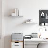 vidaXL &Eacute;tag&egrave;res murales flottantes 2 pcs gris b&eacute;ton 50x23x3,8 cm MDF
