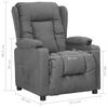 vidaXL Fauteuil Gris clair Tissu