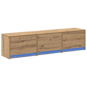 vidaXL Meuble TV Ch&ecirc;ne artisanal Bois d'ing&eacute;nierie
