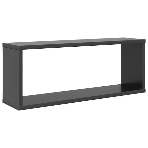 vidaXL &Eacute;tag&egrave;res murales cube 6 pcs Gris 60x15x23 cm Bois d&rsquo;ing&eacute;nierie