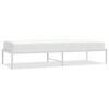 vidaXL Cadre de lit m&eacute;tal sans matelas blanc 75x190 cm