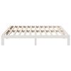vidaXL Cadre de lit sans matelas blanc 160x200 cm bois de pin massif