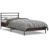 vidaXL Cadre de lit sans matelas ch&ecirc;ne marron 90x190 cm