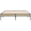 vidaXL Cadre de lit sans matelas ch&ecirc;ne sonoma 120x200 cm