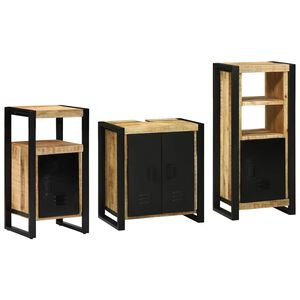 vidaXL Ensemble de mobilier de salle de bain avec tiroir 3 pcs