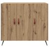 vidaXL Buffet Ch&ecirc;ne artisanal 89,5 x 34 x 80 cm Bois d'ing&eacute;nierie